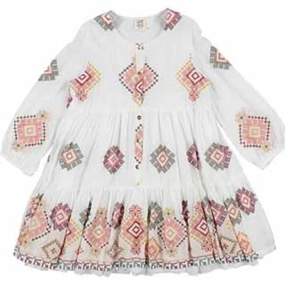 NWT Caffe’ d’Orzo Girls 12 Embroidered Folkish Dress - Picture 2 of 16